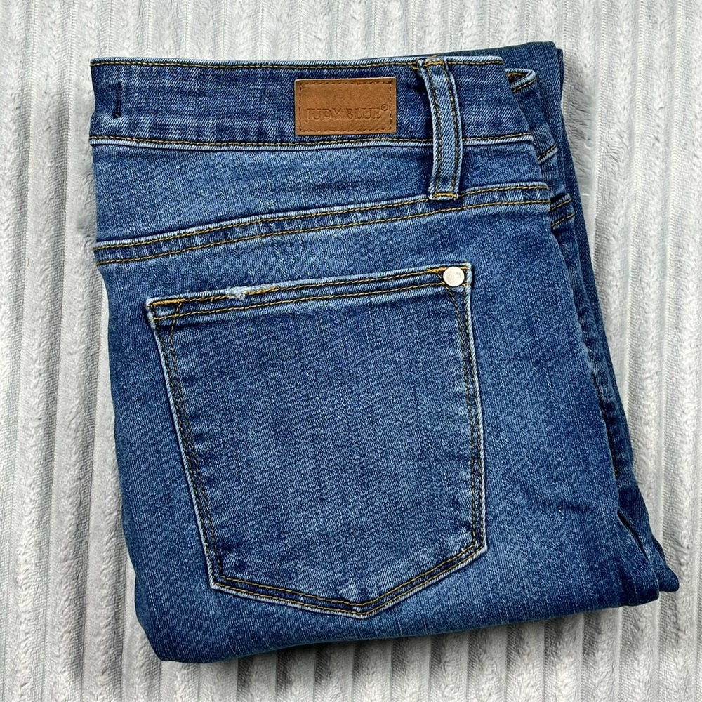 Judy Blue Relaxed Fit Women's Jeans 32 Mid Rise‎ Skinny Ankle Preppy Stretch
